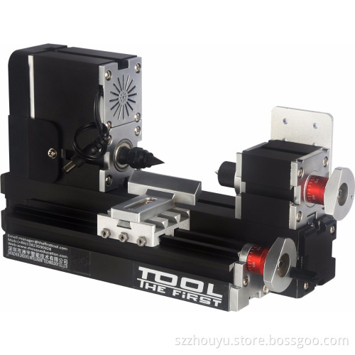 Hot sale 60W Electroplated Mini Wood-turning Lathe for DIY model ,wood working